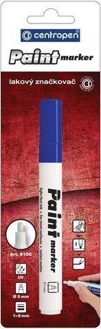 

Маркер художественный Centropen Paint Marker 9100 5 9100 9906 (синий)