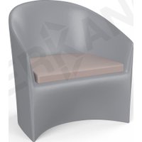 Кресло Berkano Oasis 230_034_21_54 (серый/кофейный)