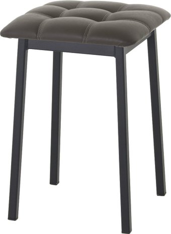 Табурет AMC Comfort 7К1.8 (кожзам, серо-коричневый/черный)