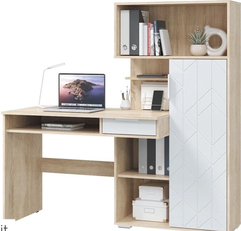 

Офисный стол MLK Бэйсик (дуб сонома св/белый)