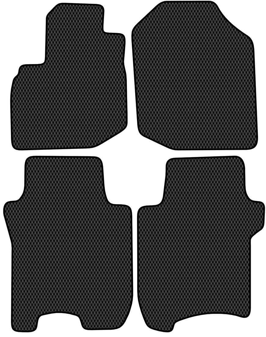 

Комплект ковриков для авто Alicosta Honda Jazz II (хэтчбек 5 дв / GG) 2009 - 2013 (черный, ромб)