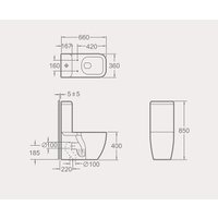 Унитаз напольный Maxonor Pure Life Futuro PL-TOC-R02-18