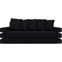 Диван Лига диванов Венеция 27971 (микровельвет, черный)