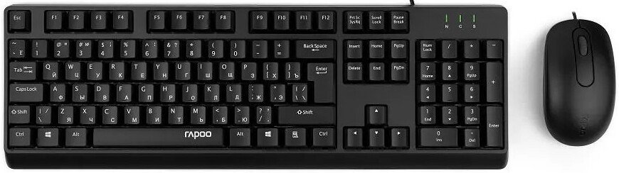 Офисный набор Rapoo X130Pro (черный)
