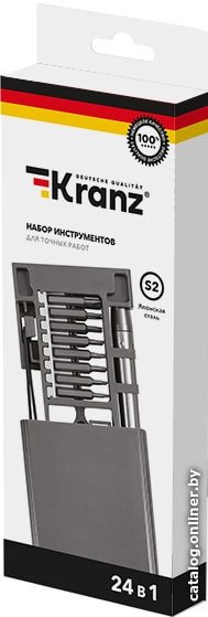 Набор отверток прецизионных Kranz KR-12-4754 (24 предмета)