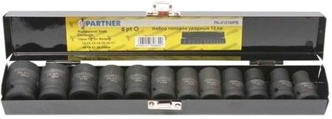 

Набор трещотка с головками Partner PA-4121MPB (12 предметов)