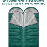 Спальный мешок RSP Outdoors Sleep 450 R RipStop 2024 (зеленый, 220x75см, молния справа)