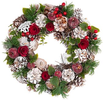 Рождественский венок Elan Gallery Венок Снежная фантазия 450094