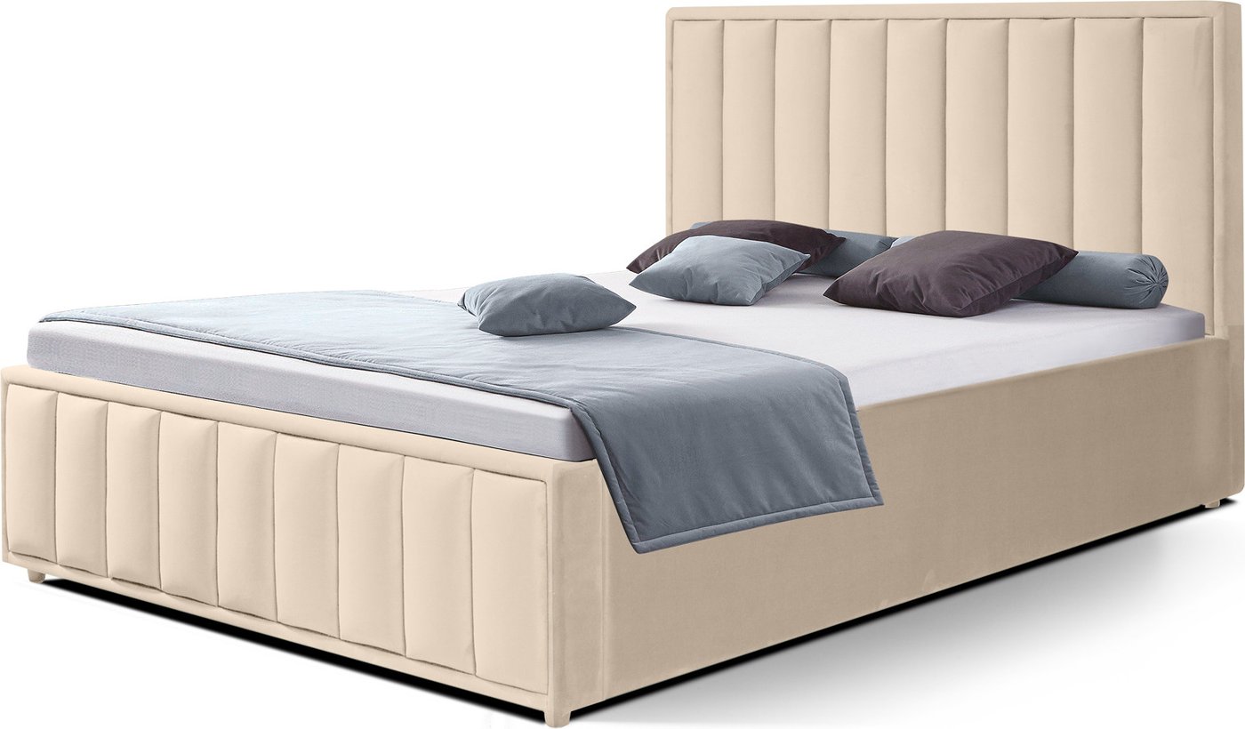 

Кровать ФорестДекоГрупп Стелла 2 160x200 с ПМ и бельевым ящиком (Veluta Lux 1)