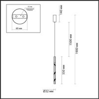 Подвесная люстра Odeon Light L-Vision Aletta 6679/4L