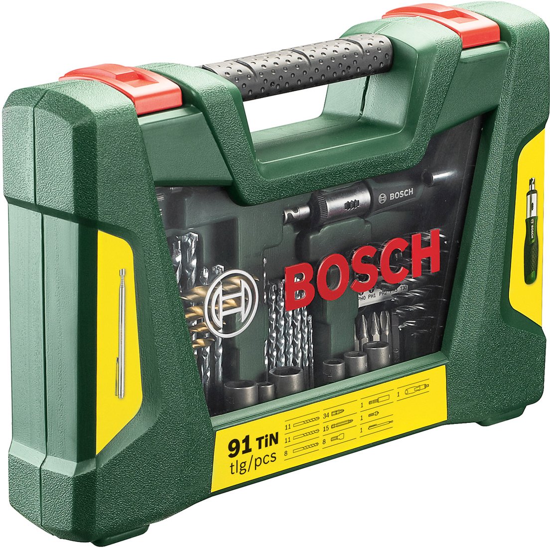 

Набор оснастки для электроинструмента Bosch V-Line Titanium 2607017195 91 предмет