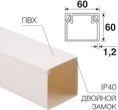 

Кабель-канал Rexant 28-6060-2