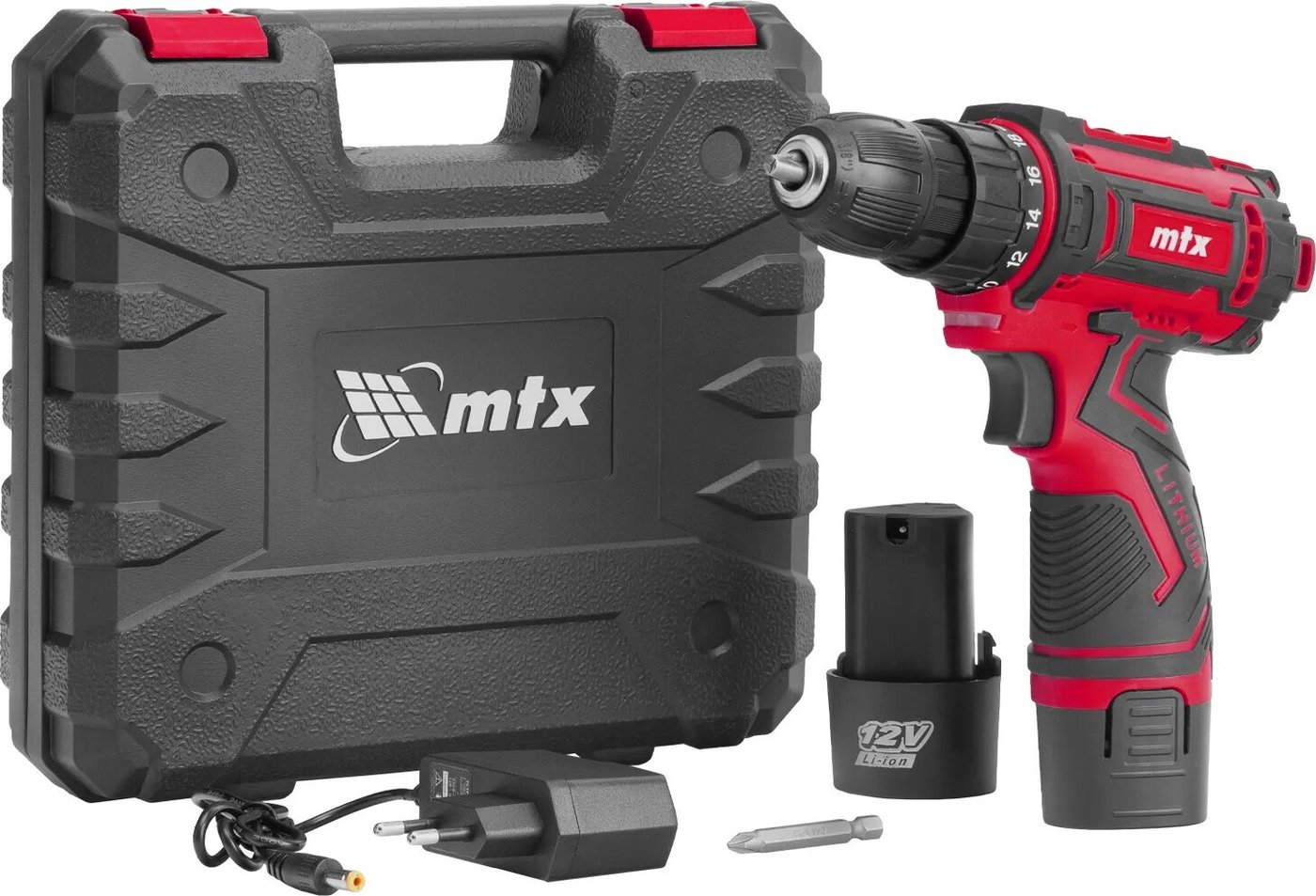 

Дрель-шуруповерт MTX CDS-12 (с 2-мя АКБ, кейс)