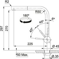 Смеситель Franke Atlas Neo Pull Out (черный)