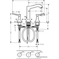 Смеситель Hansgrohe Metropol Classic 31331000 (хром)