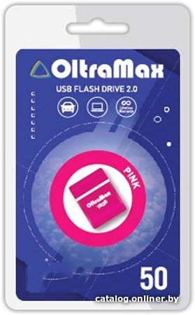 USB Flash OltraMax 50 32GB (розовый)