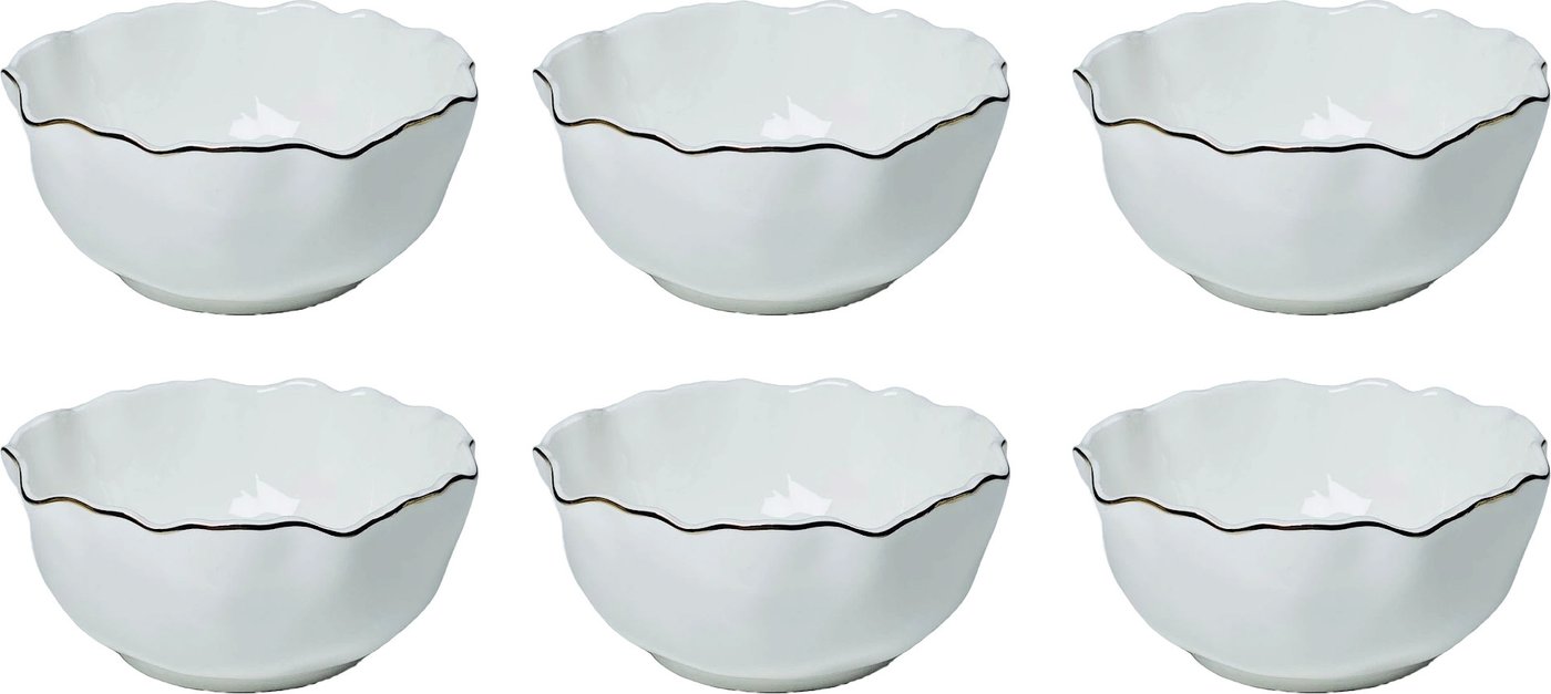 

Набор салатников Lenardi Ванесса золото 305-277 (6 шт)