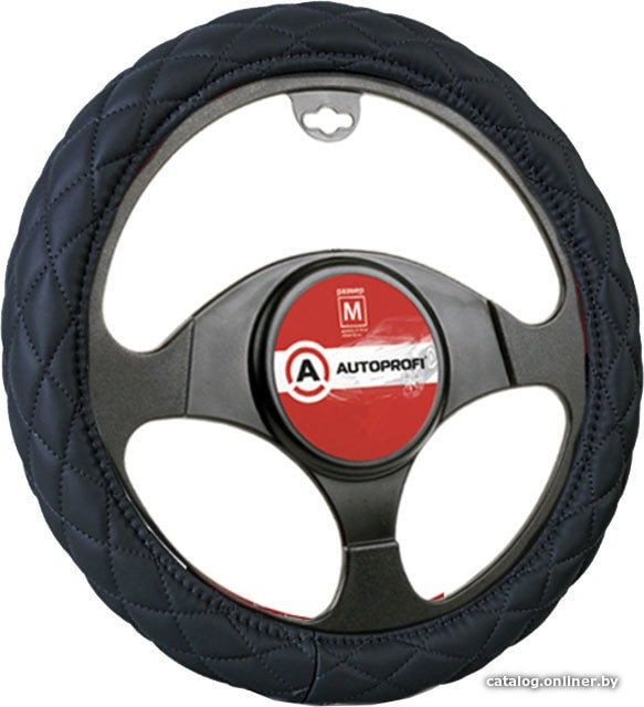 Оплетка на руль Autoprofi SP-9010 BK (M) (черный)