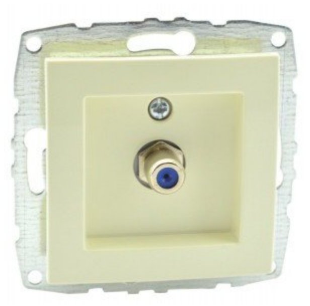 

Розетка телевизионная Mono Electric 500-001705-130 (кремовый)