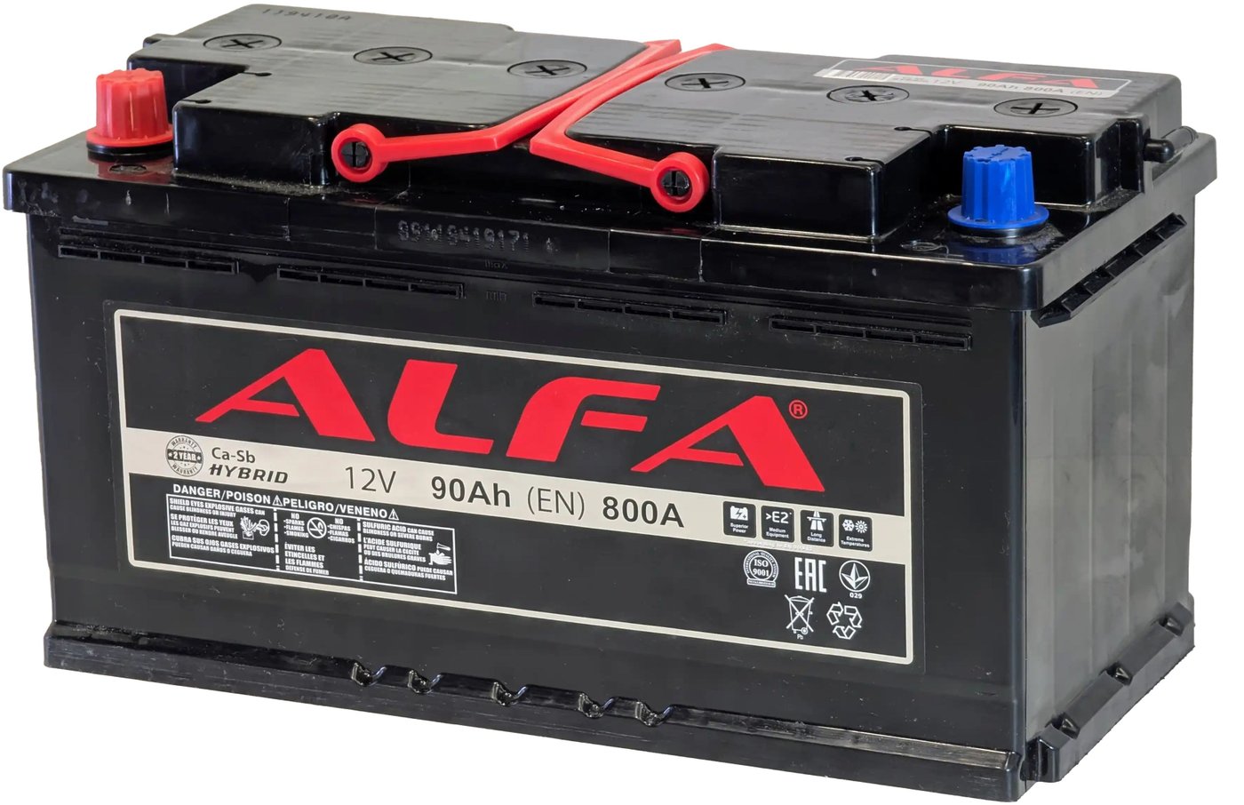 

Автомобильный аккумулятор ALFA Hybrid 90 L (90 А·ч)