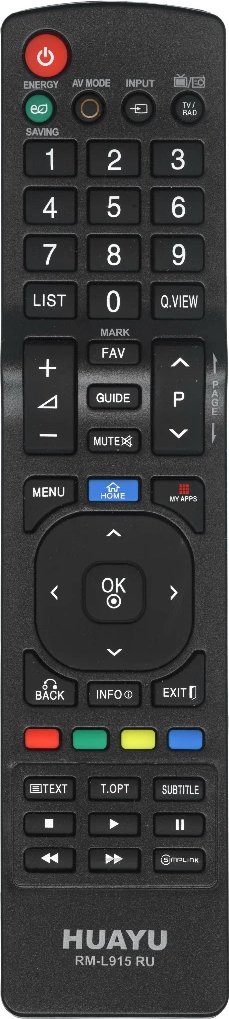 

Пульт ДУ Huayu RM-L915 RU (для телевизоров LG)