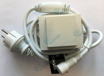 Блок питания Rich Led RL-220AC/DC24-60W-W Силовой провод и трансформатор для 10м гирл