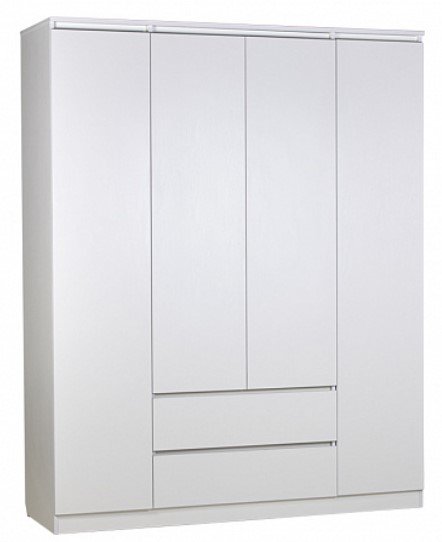 

Шкаф распашной Polini Kids Simple 1920 с ящиками 0002800.9 (белый)