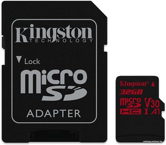 Kingston Canvas React SDCR/32GB microSDHC 32GB (с адаптером)