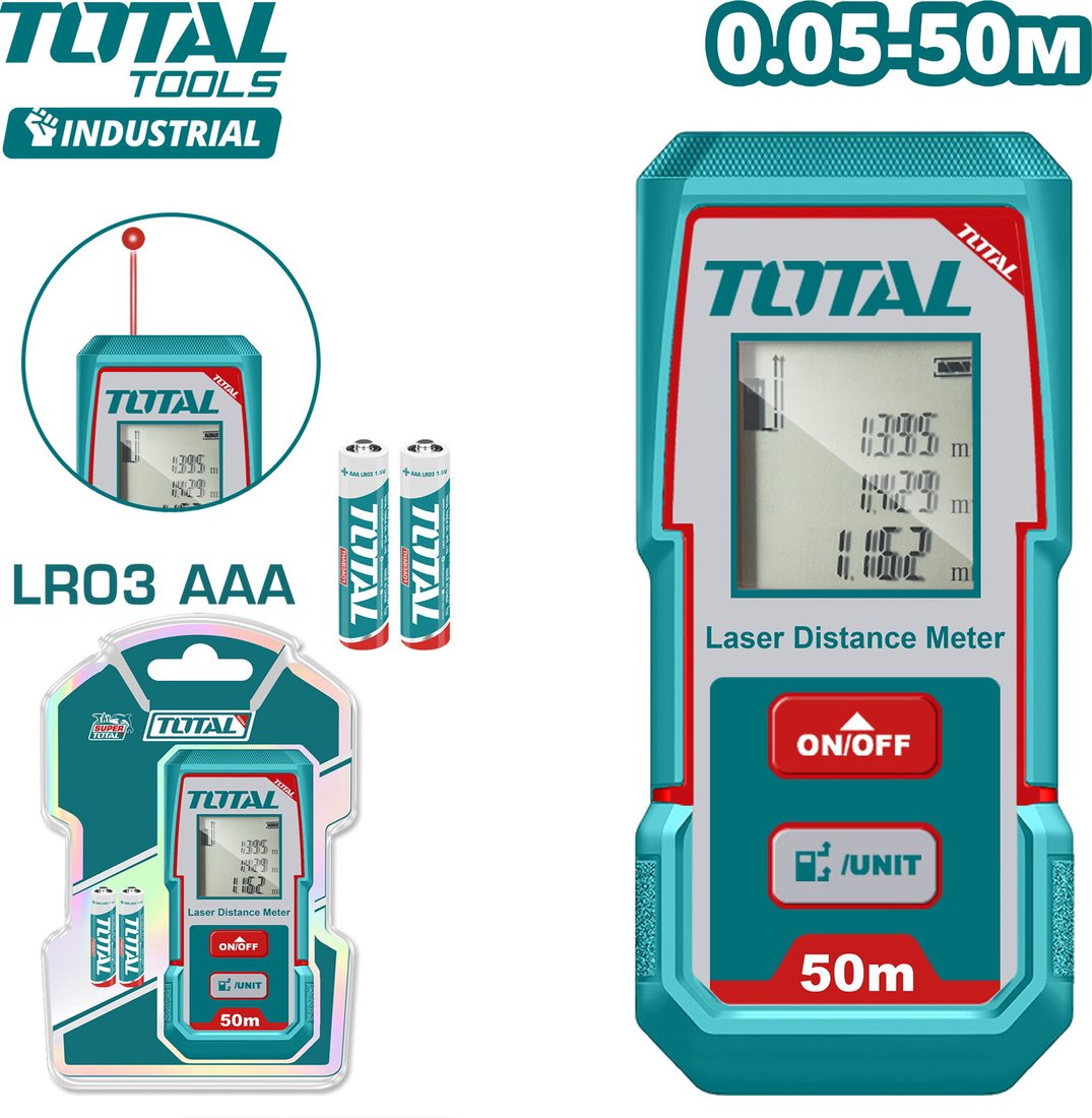 

Лазерный дальномер Total TMT55016
