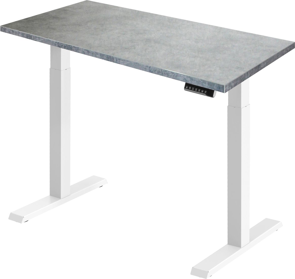 

Стол для работы стоя ErgoSmart Electric Desk Compact 1360x800x36 мм (бетон чикаго/белый)