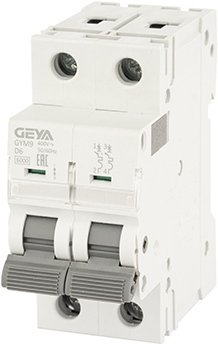 

Выключатель автоматический GEYA GYM9 2P 6А D 6кА GYM92P6D
