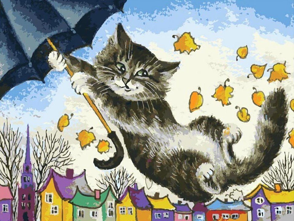 

Картина по номерам Белоснежка Зонтик 3006-CS