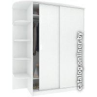 Шкаф-купе Кортекс-мебель Лагуна ШК05-00 левая консоль (белый) в Гомеле