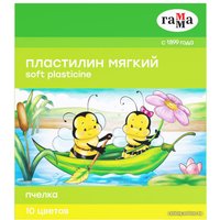 Пластилин восковой Гамма Пчелка 280031Н (10 цв)