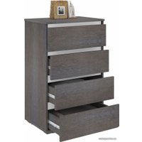 Комод Кортекс-мебель Бари 60 4ш (береза/береза/белый)