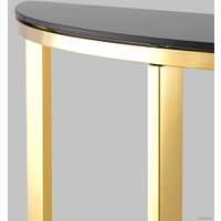 Консольный стол Stool Group Альба 115x30 ECST-095-SR-TG (стекло черное/сталь золото)