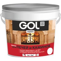Краска GOL Expert для печей и каминов до 400С 1 кг (белый) в Гродно