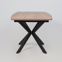 Кухонный стол AksHome Twist (дуб табачный/черный)