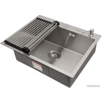 Кухонная мойка ARFEKA ECO AR мойка 600*500, роллер-мат, дозатор SATIN