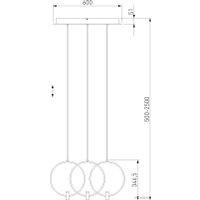 Подвесная люстра Евросвет 50257/3 LED черный