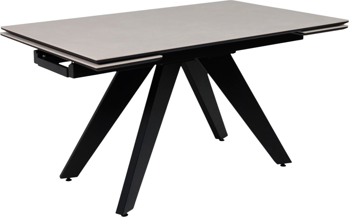 

Кухонный стол Lepremo AV 2122 МДФ+керамика раздвижной 1400-2000x850 (серый матовый Carmen Light Grey/черный)