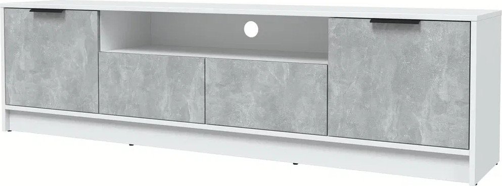 

Тумба Интерлиния ТВ Концепт КТ-ТВ4-50 (бетон/белый платинум)