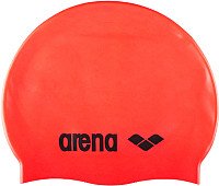 

Шапочка для плавания ARENA Classic Silicone Cap 91662 40 (fluo red/black)