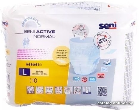 Трусы-подгузники для взрослых Seni Active Normal L (10 шт)