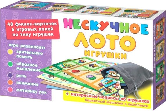 

Развивающая игра Нескучные игры Нескучное лото. Игрушки 8117