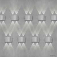 Фасадный светильник Elektrostandard 1555 Techno LED Twinky Double (серый)