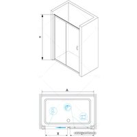 Стеклянная шторка для ванны RGW Passage PA-016 350801616-11 (хром/прозрачное стекло)