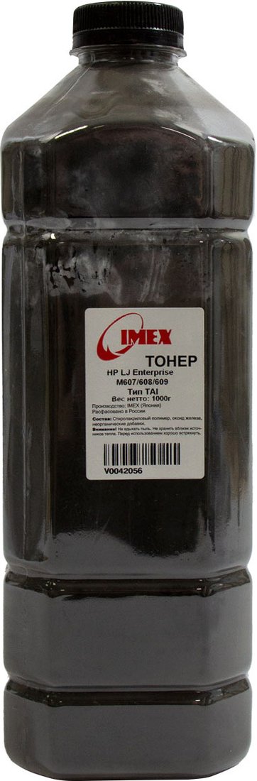 

Тонер Imex для HP LJ Enterprise M607/608/609 Тип TAI 1 кг