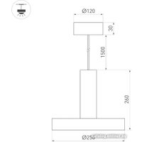 Подвесная люстра Arlight Eric 35924