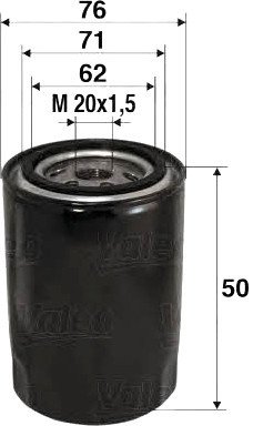 

Масляный фильтр Valeo 586001